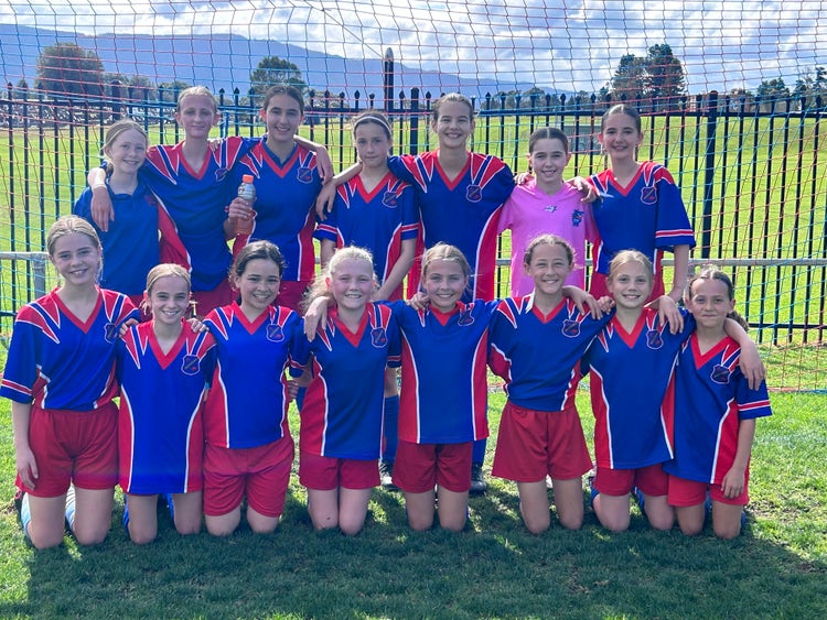 Team photo of girls soccer