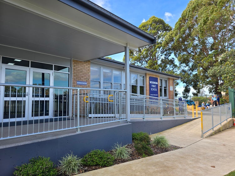 Entrance to admin building.
